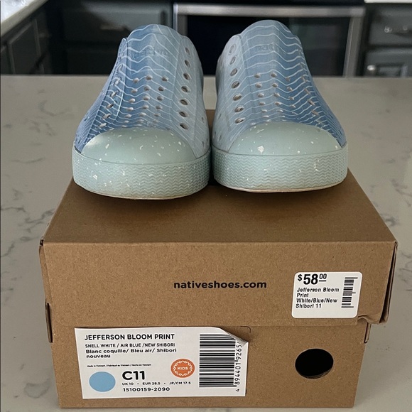 Native Shoes Jefferson Bloom Light Blue Sneakers - Picture 1 of 6